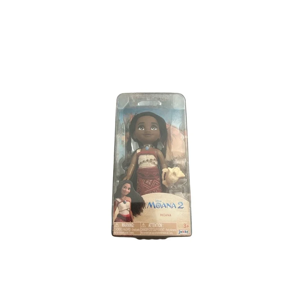 Jakks Moana 2 Petite Doll Kids‎ OS Brown New Disney Movie Figure Conch Shell